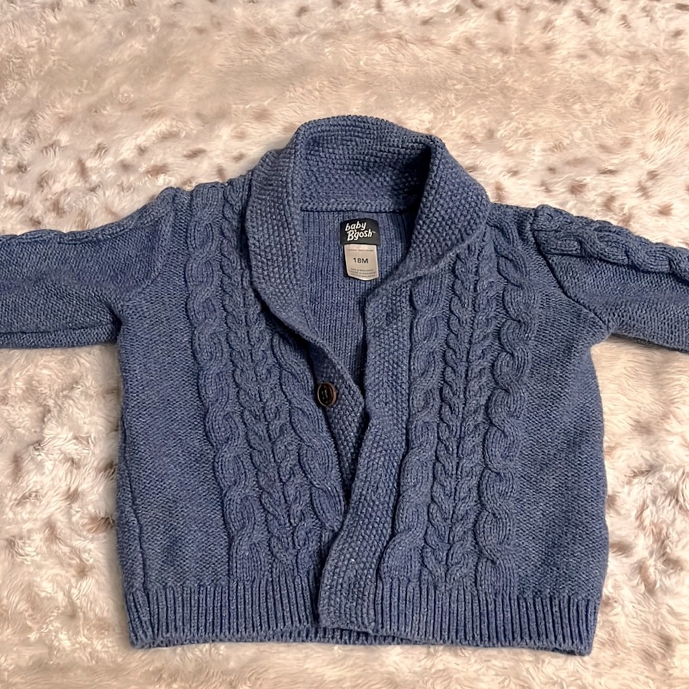 18 month blue cardigan by baby Oshkosh